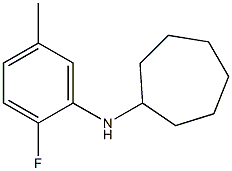 N-(2-fluoro-5-methylphenyl)cycloheptanamine Struktur