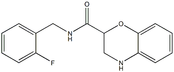 N-(2-fluorobenzyl)-3,4-dihydro-2H-1,4-benzoxazine-2-carboxamide Struktur