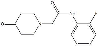 N-(2-fluorophenyl)-2-(4-oxopiperidin-1-yl)acetamide Struktur