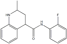 N-(2-fluorophenyl)-2-methyl-1,2,3,4-tetrahydroquinoline-4-carboxamide Struktur