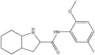 N-(2-methoxy-5-methylphenyl)octahydro-1H-indole-2-carboxamide Struktur