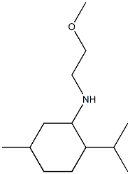 N-(2-methoxyethyl)-5-methyl-2-(propan-2-yl)cyclohexan-1-amine Struktur