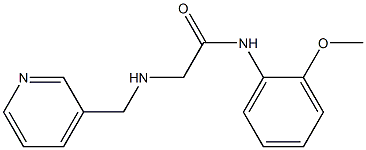 N-(2-methoxyphenyl)-2-[(pyridin-3-ylmethyl)amino]acetamide Struktur