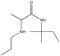 N-(2-methylbutan-2-yl)-2-(propylamino)propanamide Struktur