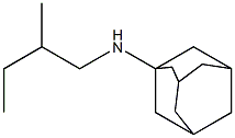 N-(2-methylbutyl)adamantan-1-amine Struktur