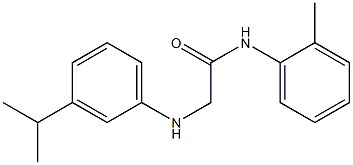 N-(2-methylphenyl)-2-{[3-(propan-2-yl)phenyl]amino}acetamide Struktur