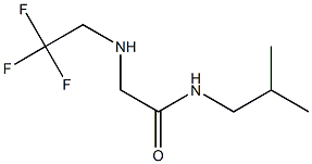 N-(2-methylpropyl)-2-[(2,2,2-trifluoroethyl)amino]acetamide Struktur