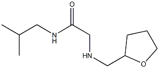 N-(2-methylpropyl)-2-[(oxolan-2-ylmethyl)amino]acetamide Struktur