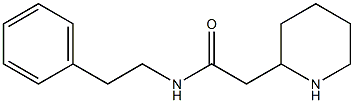 N-(2-phenylethyl)-2-(piperidin-2-yl)acetamide Struktur