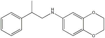 N-(2-phenylpropyl)-2,3-dihydro-1,4-benzodioxin-6-amine Struktur