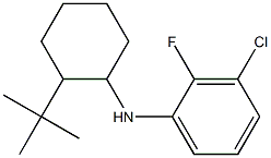 N-(2-tert-butylcyclohexyl)-3-chloro-2-fluoroaniline Struktur