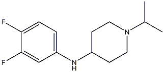 N-(3,4-difluorophenyl)-1-(propan-2-yl)piperidin-4-amine Struktur