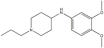 N-(3,4-dimethoxyphenyl)-1-propylpiperidin-4-amine Struktur