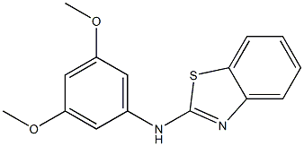 N-(3,5-dimethoxyphenyl)-1,3-benzothiazol-2-amine Struktur