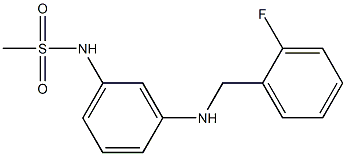 N-(3-{[(2-fluorophenyl)methyl]amino}phenyl)methanesulfonamide Struktur