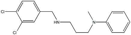 N-(3-{[(3,4-dichlorophenyl)methyl]amino}propyl)-N-methylaniline Struktur