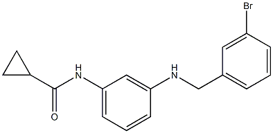 N-(3-{[(3-bromophenyl)methyl]amino}phenyl)cyclopropanecarboxamide Struktur