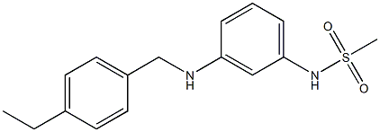 N-(3-{[(4-ethylphenyl)methyl]amino}phenyl)methanesulfonamide Struktur