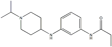 N-(3-{[1-(propan-2-yl)piperidin-4-yl]amino}phenyl)propanamide Struktur