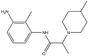 N-(3-amino-2-methylphenyl)-2-(4-methylpiperidin-1-yl)propanamide Struktur