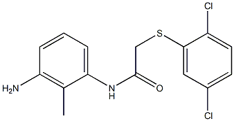 N-(3-amino-2-methylphenyl)-2-[(2,5-dichlorophenyl)sulfanyl]acetamide Struktur