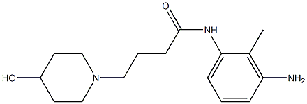 N-(3-amino-2-methylphenyl)-4-(4-hydroxypiperidin-1-yl)butanamide Struktur