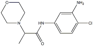 N-(3-amino-4-chlorophenyl)-2-morpholin-4-ylpropanamide Struktur