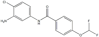 N-(3-amino-4-chlorophenyl)-4-(difluoromethoxy)benzamide Struktur