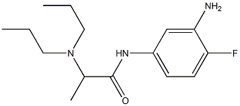 N-(3-amino-4-fluorophenyl)-2-(dipropylamino)propanamide Struktur