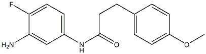 N-(3-amino-4-fluorophenyl)-3-(4-methoxyphenyl)propanamide Struktur