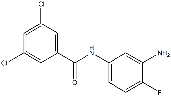 N-(3-amino-4-fluorophenyl)-3,5-dichlorobenzamide Struktur