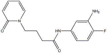 N-(3-amino-4-fluorophenyl)-4-(2-oxopyridin-1(2H)-yl)butanamide Struktur