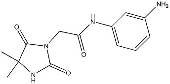 N-(3-aminophenyl)-2-(4,4-dimethyl-2,5-dioxoimidazolidin-1-yl)acetamide Struktur