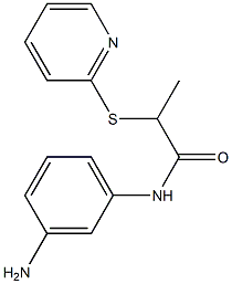 N-(3-aminophenyl)-2-(pyridin-2-ylsulfanyl)propanamide Struktur