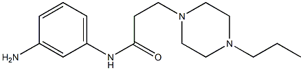 N-(3-aminophenyl)-3-(4-propylpiperazin-1-yl)propanamide Struktur