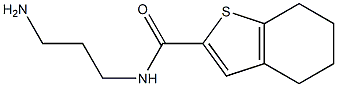 N-(3-aminopropyl)-4,5,6,7-tetrahydro-1-benzothiophene-2-carboxamide Struktur