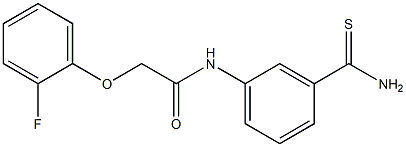 N-(3-carbamothioylphenyl)-2-(2-fluorophenoxy)acetamide Struktur