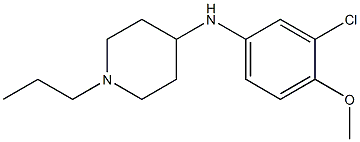 N-(3-chloro-4-methoxyphenyl)-1-propylpiperidin-4-amine Struktur