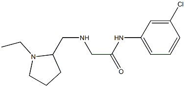 N-(3-chlorophenyl)-2-{[(1-ethylpyrrolidin-2-yl)methyl]amino}acetamide Struktur