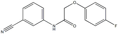 N-(3-cyanophenyl)-2-(4-fluorophenoxy)acetamide Struktur