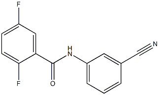 N-(3-cyanophenyl)-2,5-difluorobenzamide Struktur