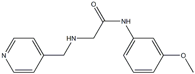 N-(3-methoxyphenyl)-2-[(pyridin-4-ylmethyl)amino]acetamide Structure