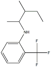 N-(3-methylpentan-2-yl)-2-(trifluoromethyl)aniline Struktur