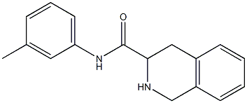 N-(3-methylphenyl)-1,2,3,4-tetrahydroisoquinoline-3-carboxamide Struktur