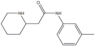 N-(3-methylphenyl)-2-(piperidin-2-yl)acetamide Struktur