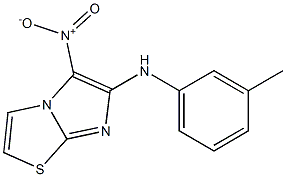 N-(3-methylphenyl)-5-nitroimidazo[2,1-b][1,3]thiazol-6-amine Struktur