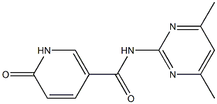 N-(4,6-dimethylpyrimidin-2-yl)-6-oxo-1,6-dihydropyridine-3-carboxamide Struktur