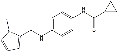 N-(4-{[(1-methyl-1H-pyrrol-2-yl)methyl]amino}phenyl)cyclopropanecarboxamide Struktur