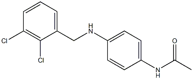 N-(4-{[(2,3-dichlorophenyl)methyl]amino}phenyl)acetamide Struktur