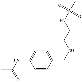 N-(4-{[(2-methanesulfonamidoethyl)amino]methyl}phenyl)acetamide Struktur